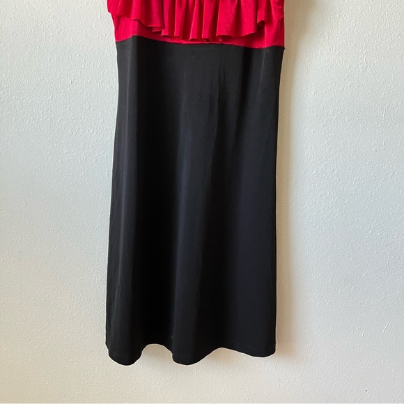 Sweet Storm Black and Red Ruffle Tiered Party Dress - Picture 4 of 5